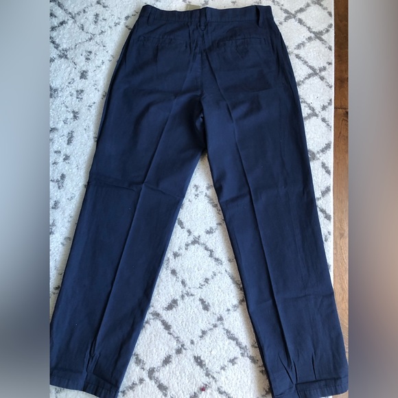 NWT J.Crew Pleated slouchy boyfriend chino pant with plaid patches - Picture 13 of 13